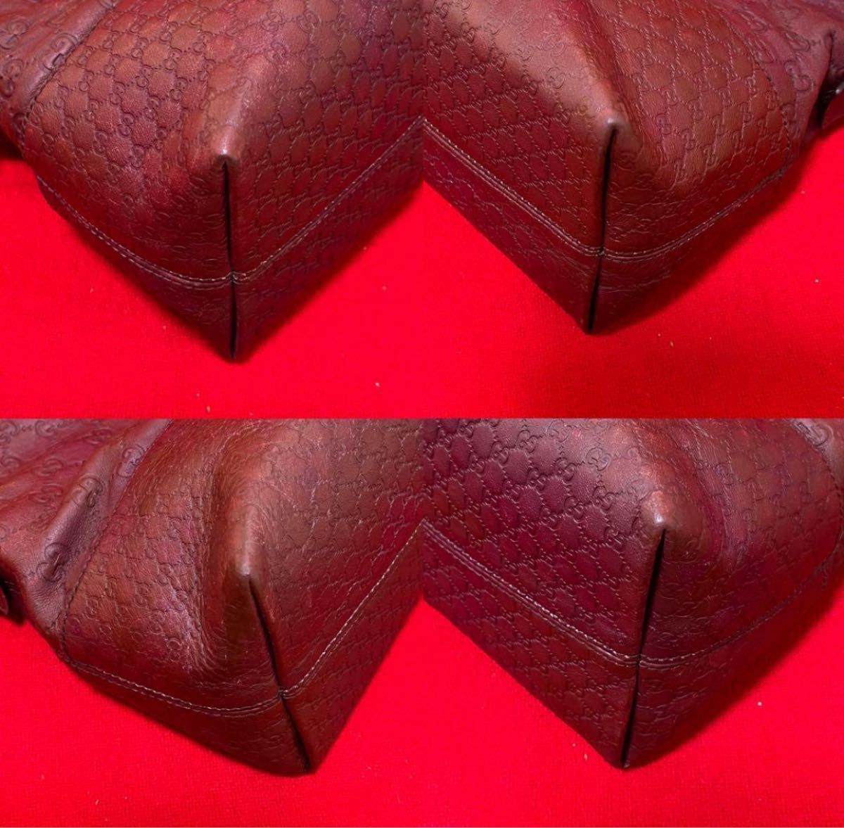 美品本物】 GUCCI グッチ GG シマレザー 革 レザー トート 美品本物】 GUCCI グッチ GG シマレザー 革 レザー トート