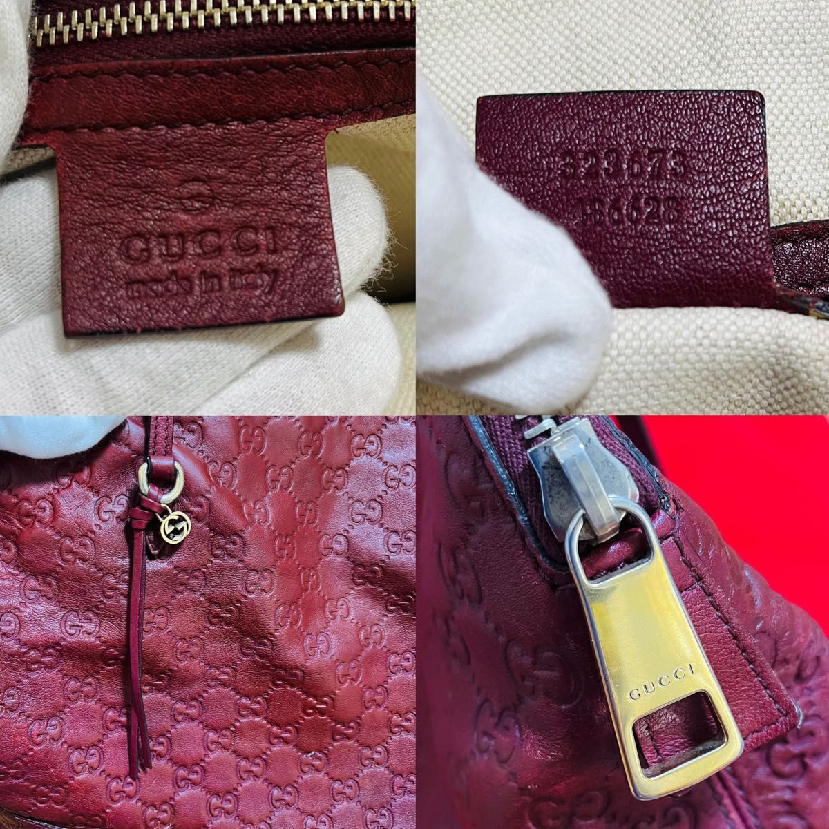 美品本物】 GUCCI グッチ GG シマレザー 革 レザー トート 美品本物】 GUCCI グッチ GG シマレザー 革 レザー トート