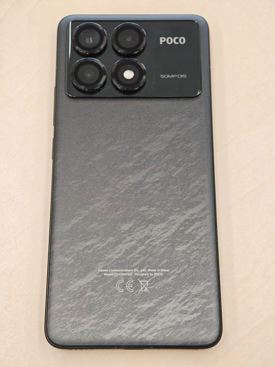 美品】(ACアダプタ追加) POCO F6 Pro 黒 12/256GB グローバル版 美品】(ACアダプタ追加) POCO F6 Pro 黒 12/256GB グローバル版