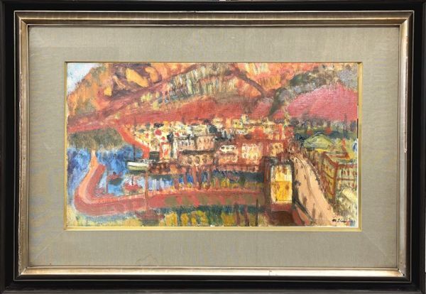FCP】 真作保証 伊谷賢蔵 油彩画12号変 「風景」 大型作品 FCP】 真作保証 伊谷賢蔵 油彩画12号変 「風景」 大型作品