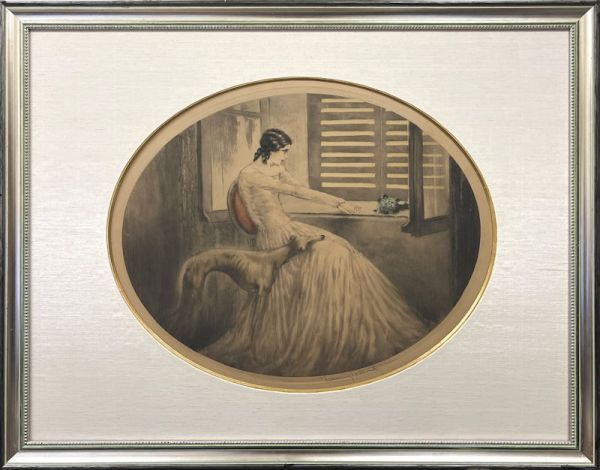 FCP】 真作保証 ルイ・イカール(Louis Icart) 銅版画44.7x55 FCP】 真作保証 ルイ・イカール(Louis Icart) 銅版画44.7x55