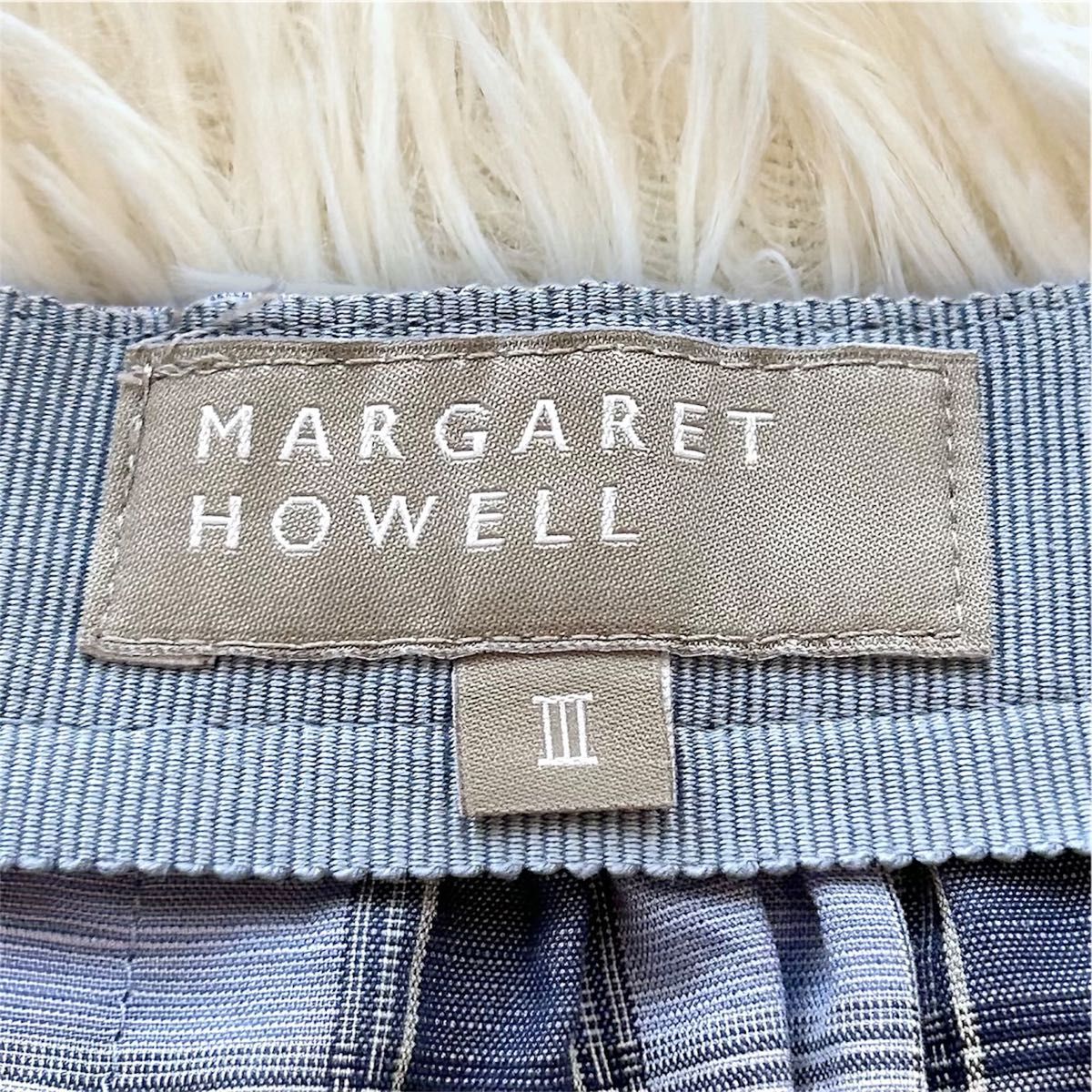 マーガレットハウエル MARGARET HOWELL コットンリネン タック マーガレットハウエル MARGARET HOWELL コットンリネン タック