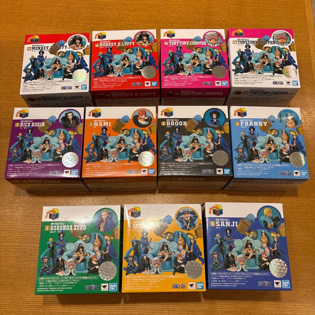 ワンピース TAMASHI BOX 麦わらの一味集結(全11種) 新品コンプ ワンピース TAMASHI BOX 麦わらの一味集結(全11種) 新品コンプ
