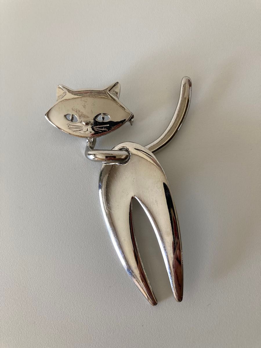 vintage ヴィンテージネコブローチ 猫 ねこ アクセサリー vintage ヴィンテージネコブローチ 猫 ねこ アクセサリー
