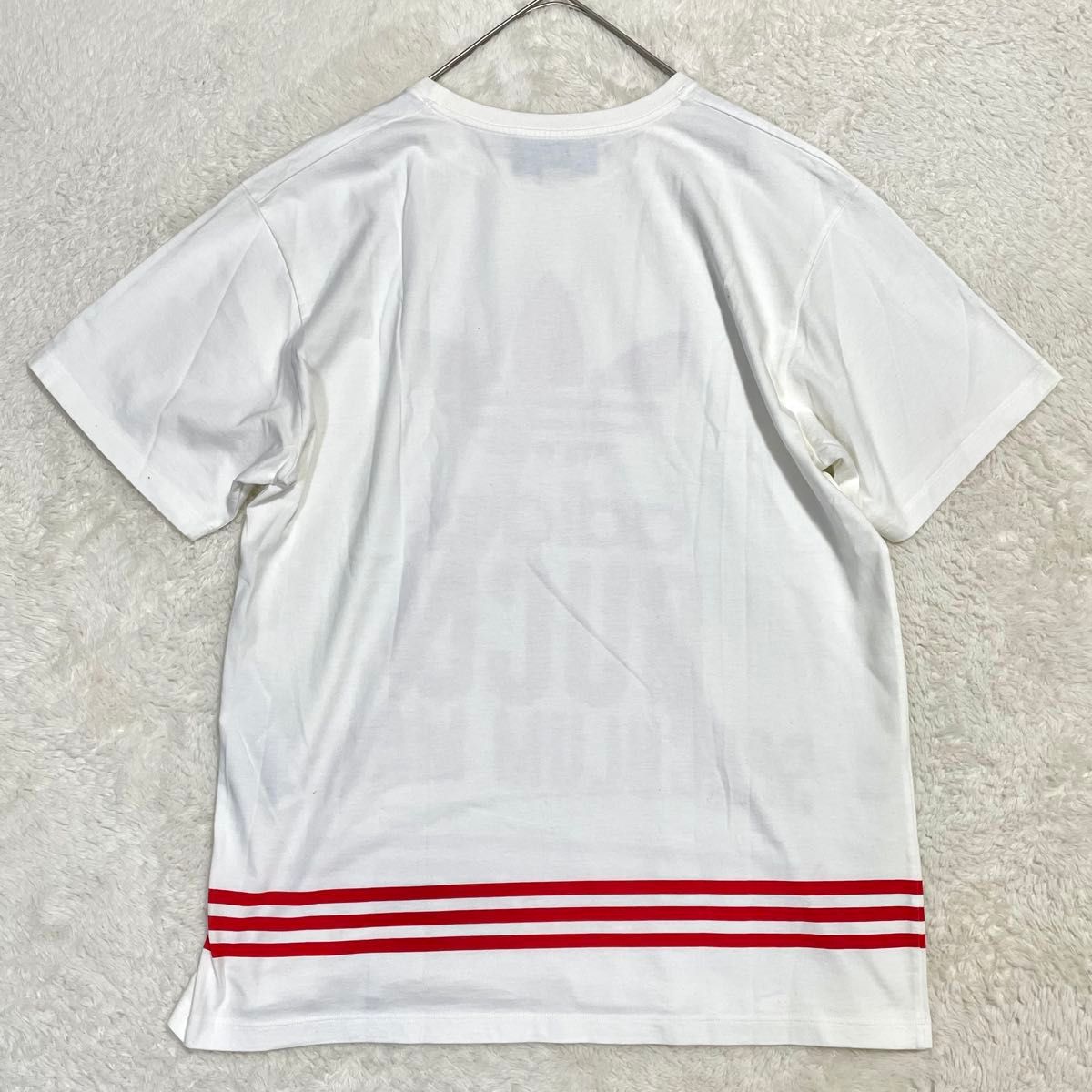 美品 グッチ アディダス コラボ ロゴ Tシャツ 717422 Lサイズ 美品 グッチ アディダス コラボ ロゴ Tシャツ 717422 Lサイズ