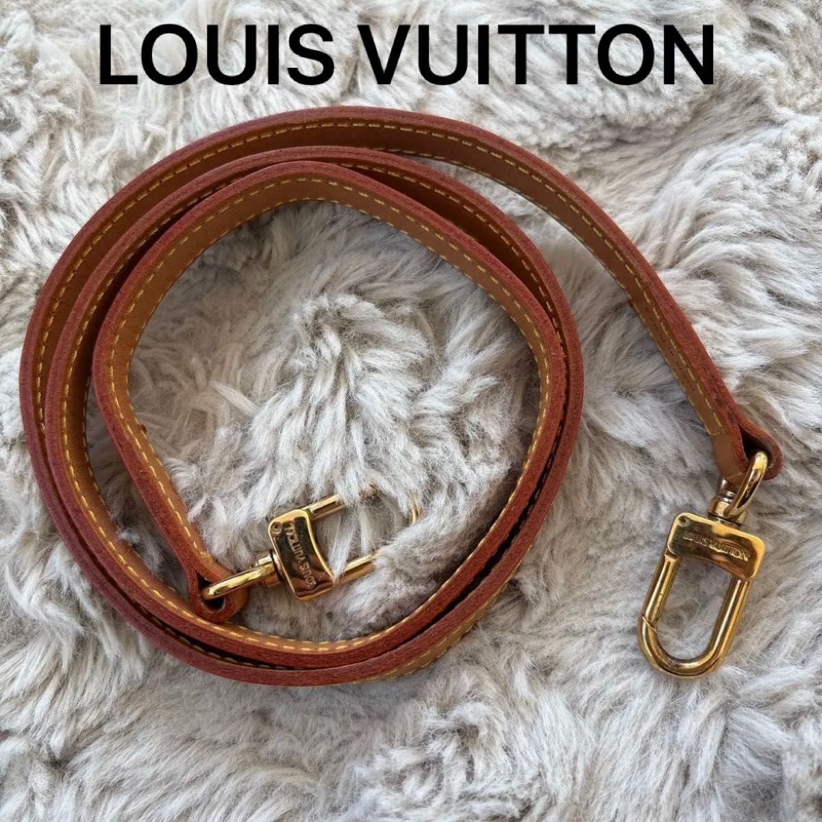 LOUIS VUITTON ルイヴィトン ヌメ革 ショルダーストラップ LOUIS VUITTON ルイヴィトン ヌメ革 ショルダーストラップ