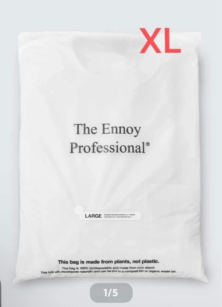 ennoy POCKET & CREW 2PACK LS T-SHIRTS (WHITE)|Yahoo!フリマ ennoy POCKET & CREW 2PACK LS T-SHIRTS (WHITE)|Yahoo!フリマ