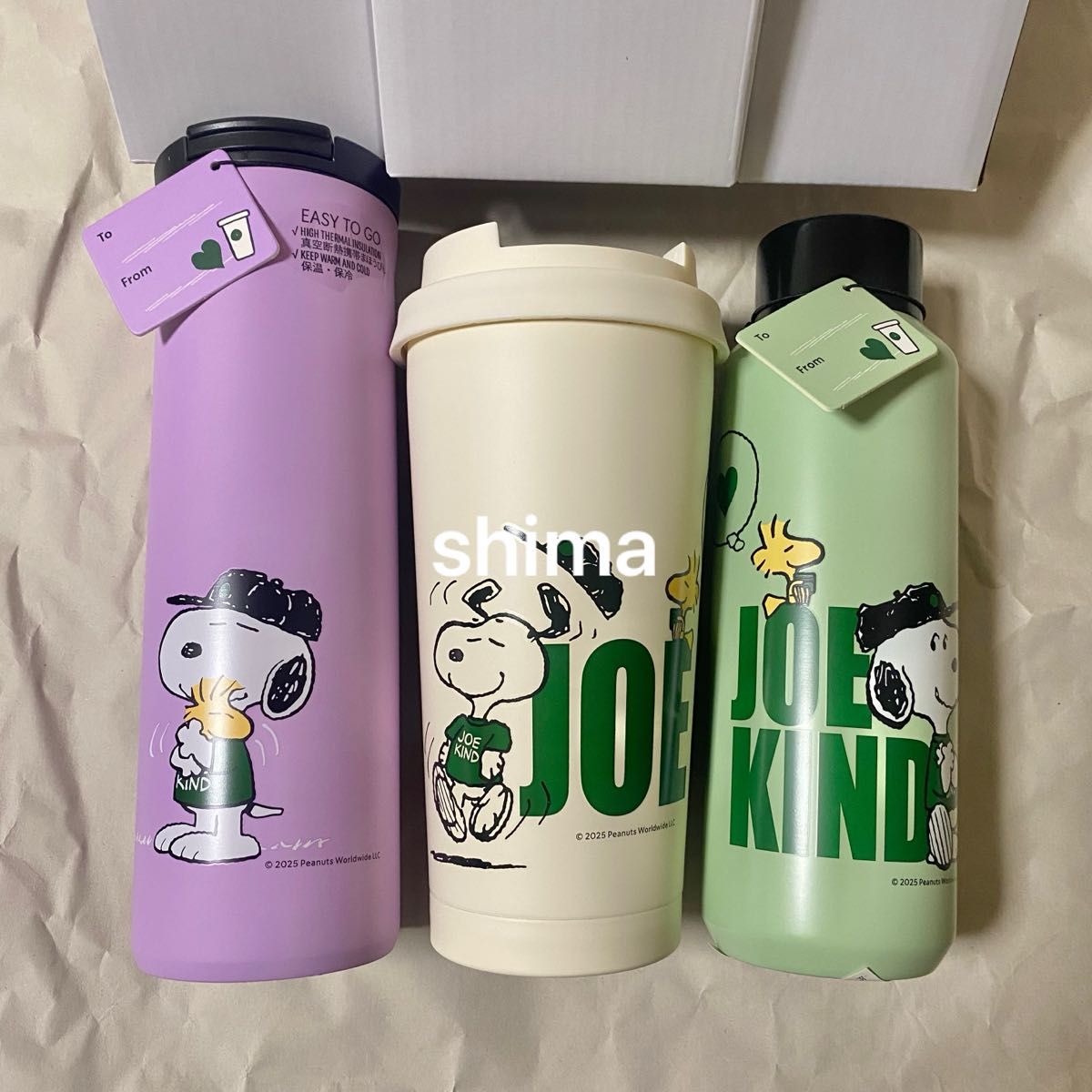 スターバックス スヌーピー PEANUTS ステンレスボトル パープル スターバックス スヌーピー PEANUTS ステンレスボトル パープル