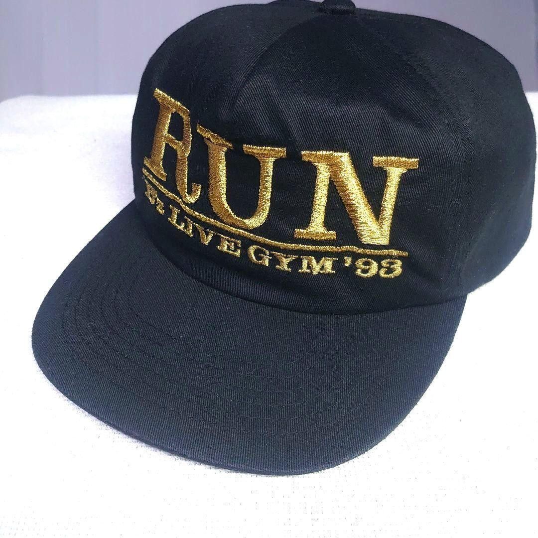 希少 B'z キャップ RUN LIVE - GYM 93 黒 ブラック ビーズ 稲葉 希少 B'z キャップ RUN LIVE - GYM 93 黒 ブラック ビーズ 稲葉