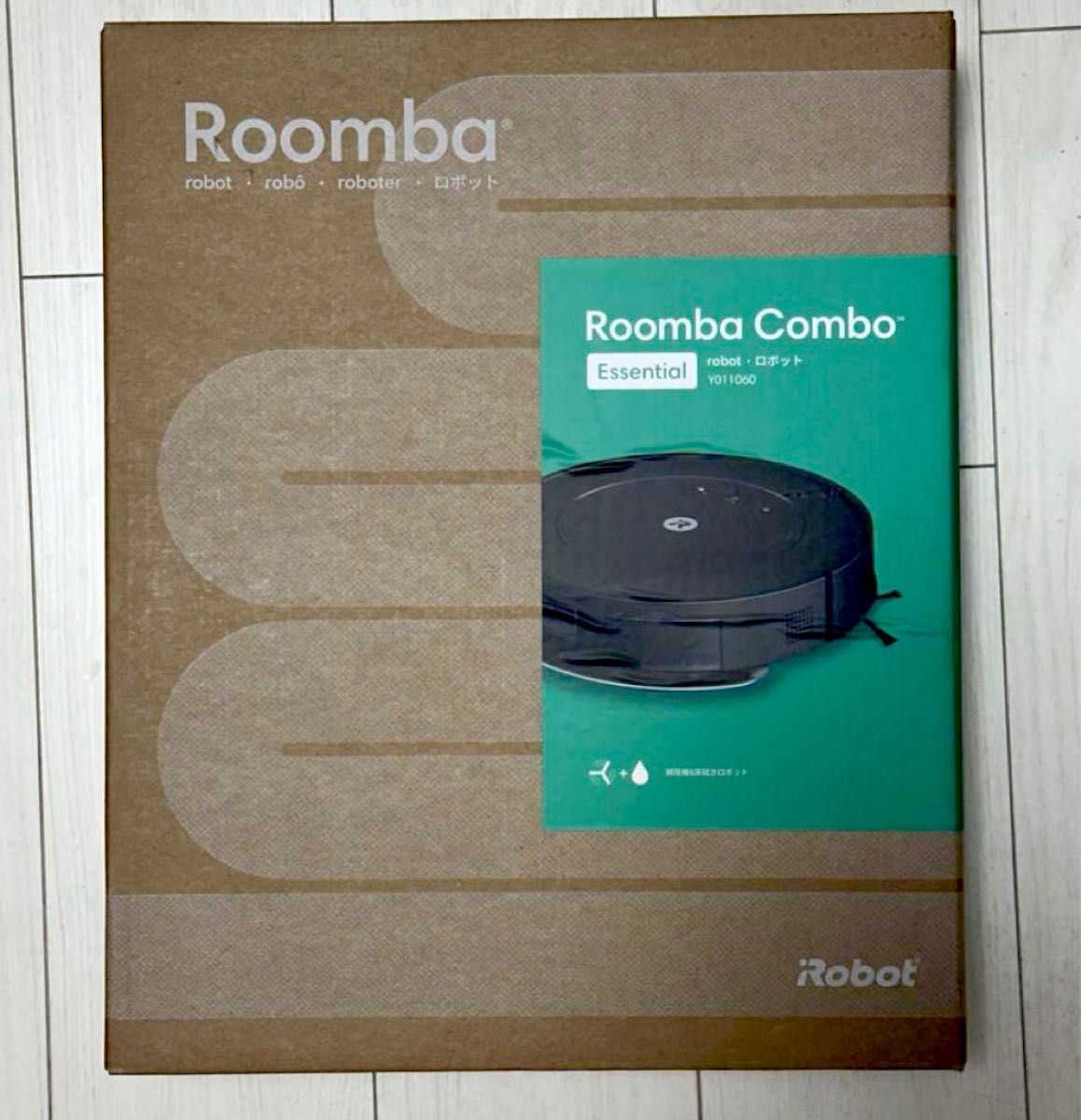 新品未開封】iRobot Roomba combo essential ブラック Y011060 新品未開封】iRobot Roomba combo essential ブラック Y011060