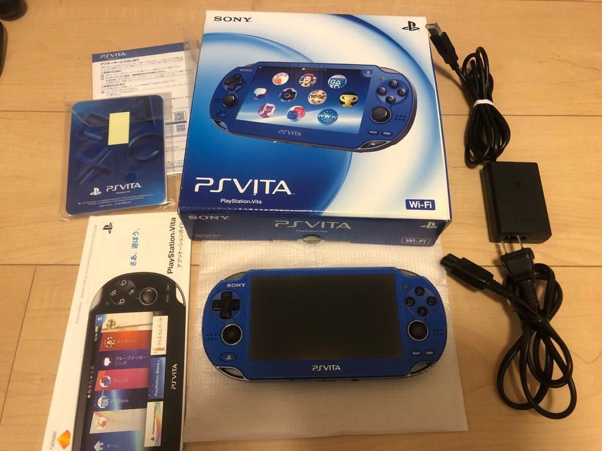 美品 液晶無傷 完品 PSVITA サファイアブルー SONY ソニー 美品 液晶無傷 完品 PSVITA サファイアブルー SONY ソニー