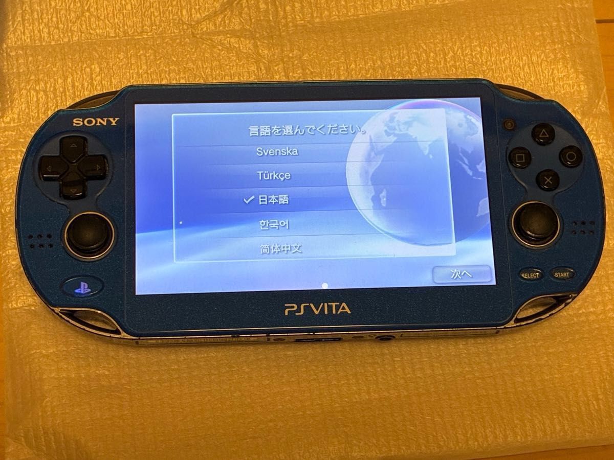 美品 液晶無傷 完品 PSVITA サファイアブルー SONY ソニー 美品 液晶無傷 完品 PSVITA サファイアブルー SONY ソニー