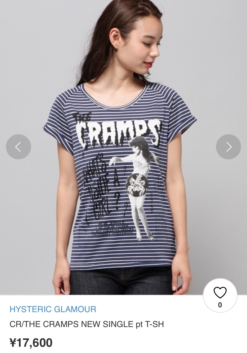 ★値下げ交渉あり★名作★ヒステリックグラマー CRAMPS ガールプリントTシャツ★L939 美品 定価17600円 名作 貴重 hysteric 早い者勝ち_画像1