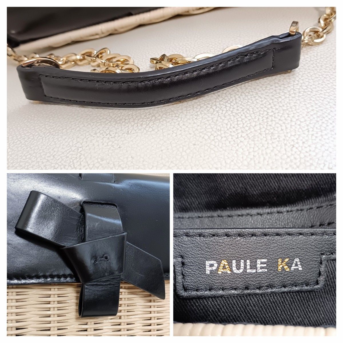 超美品【PAULE KA ポールカ】かごバッグ ワンショルダー 超美品【PAULE KA ポールカ】かごバッグ ワンショルダー
