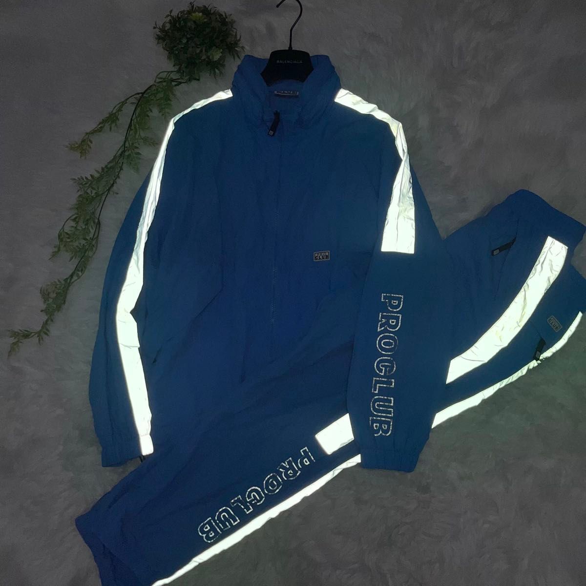 PRO CLUB プロクラブ ナイロン セットアップ ジャケット パンツ PRO CLUB プロクラブ ナイロン セットアップ ジャケット パンツ