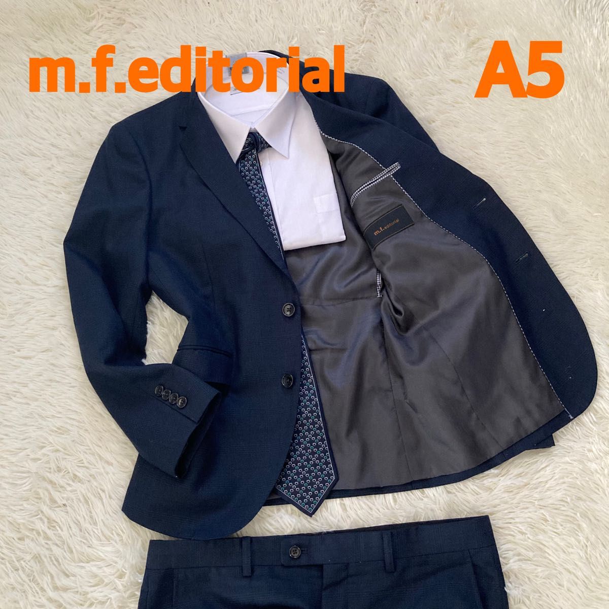 m f editorial セットアップスーツ ネイビー チェック A5|Yahoo m f editorial セットアップスーツ ネイビー チェック A5|Yahoo