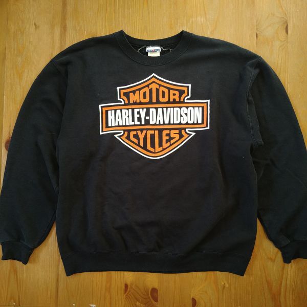 1990's〜 JERZEES HARLEY DAVIDSON ロゴ スウェット 黒 アメカジ 1990's〜 JERZEES HARLEY DAVIDSON ロゴ スウェット 黒 アメカジ