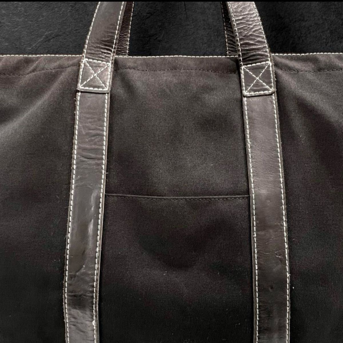 COMME des GARCONS HOMME トートバッグ キャンバス レザー COMME des GARCONS HOMME トートバッグ キャンバス レザー