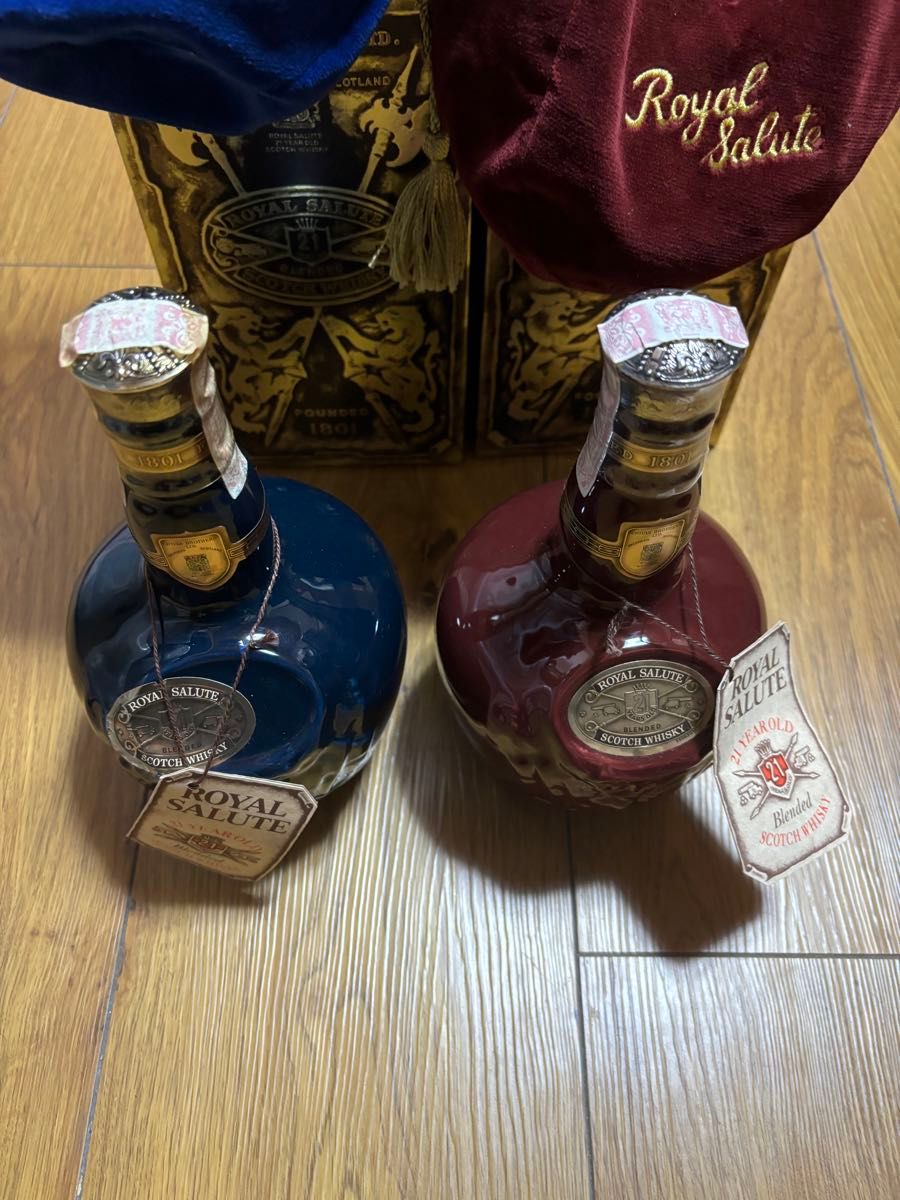 シーバス ロイヤルサルート 21年 CHIVAS ROYAL SALUTE赤 青2本 シーバス ロイヤルサルート 21年 CHIVAS ROYAL SALUTE赤 青2本