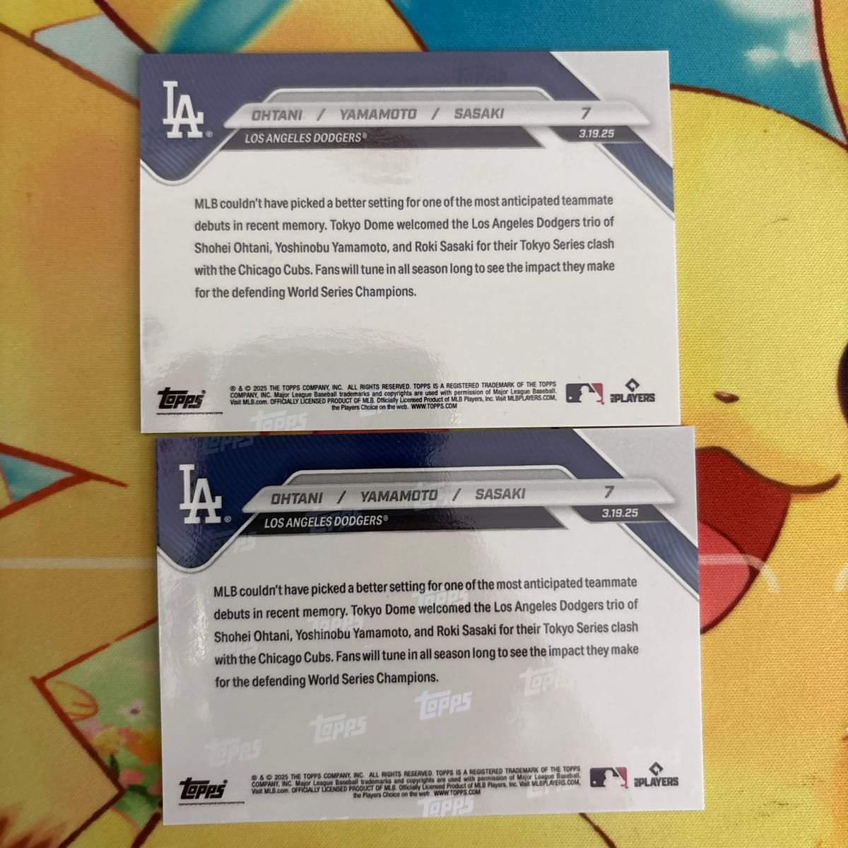 即日発送】2025 MLB Topps NOW 大谷翔平 山本由伸 佐々木朗希 即日発送】2025 MLB Topps NOW 大谷翔平 山本由伸 佐々木朗希