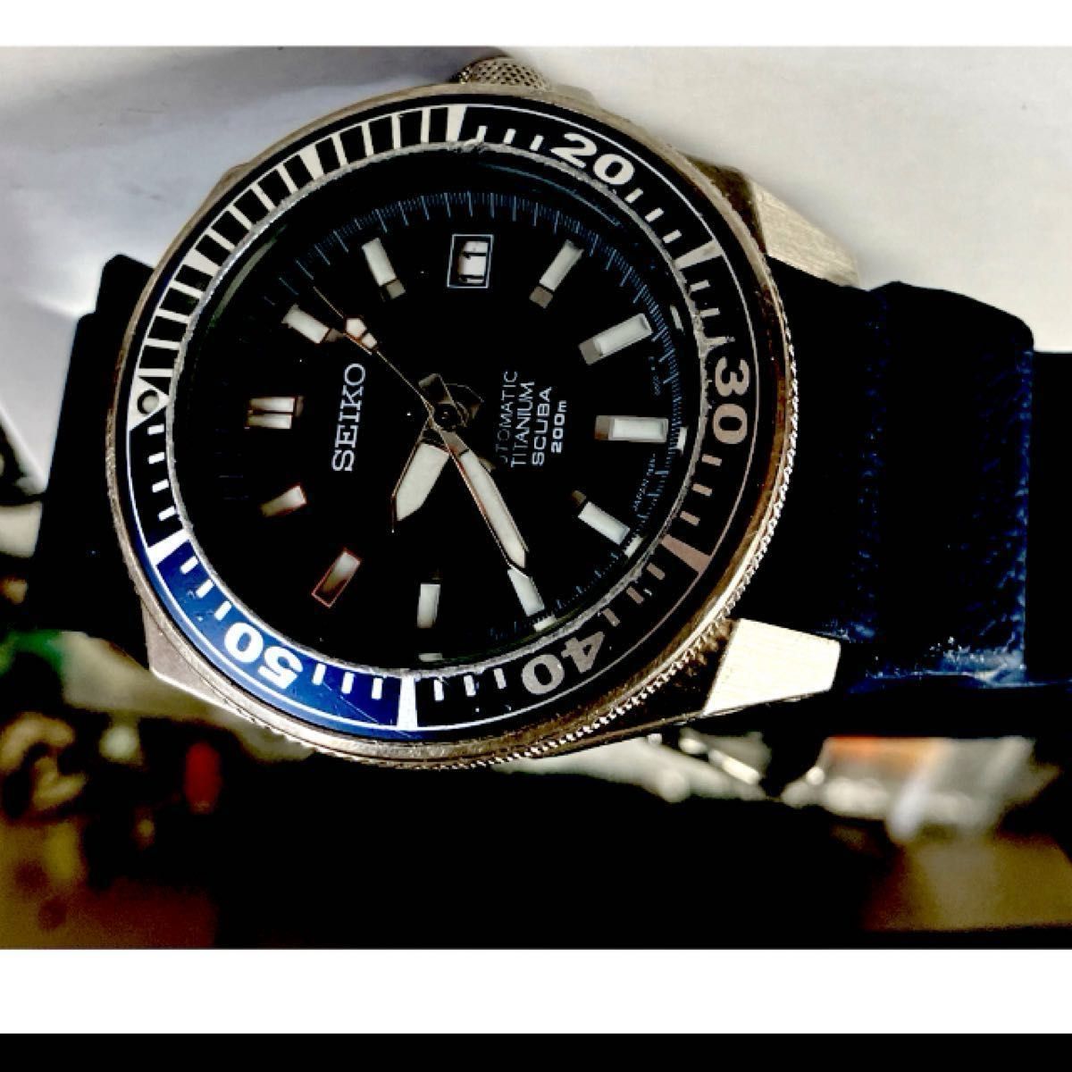 極希少SEIKO prospex SAMURAI titan DIVER s 7s25-00D0 SBDA003 極希少SEIKO prospex SAMURAI titan DIVER s 7s25-00D0 SBDA003