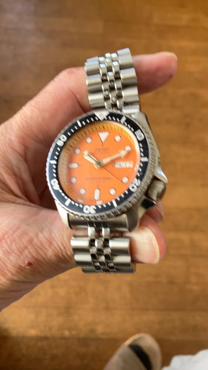 極上美品SEIKOオレンジボーイ DIVER JAPAN model 精度Ok SKX011J1 7s26-0020 自動巻き