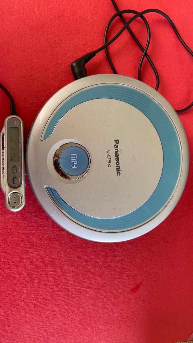 Panasonic SL-CT500 ポータブルCDプレーヤー 本体とリモコン 中古品 簡単な動作確認済み