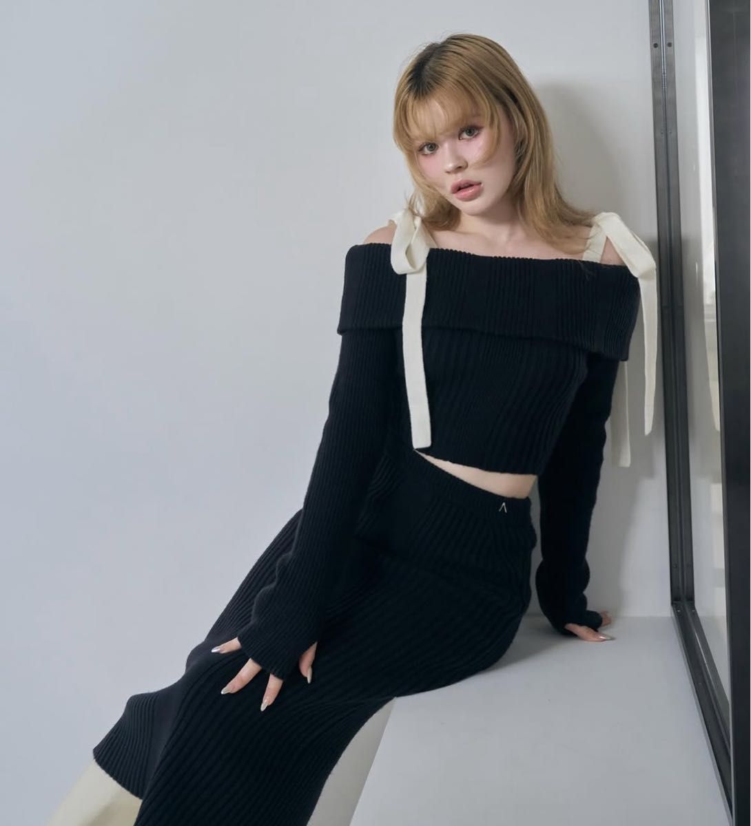 アンドマリー andmary 黒 ワンピース セットアップ 冬服｜Yahoo