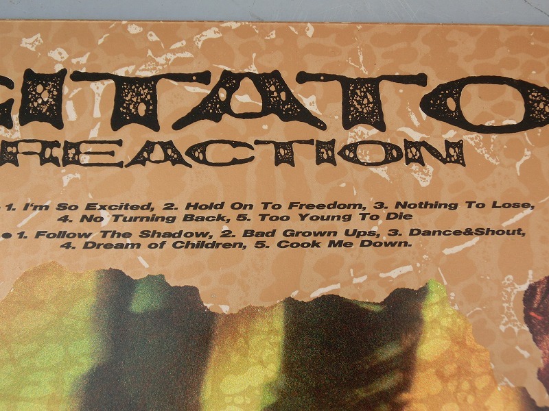中古 12”LP レコード 邦盤 VIH-28277 REACTION リアクション AGITATOR アジテーター / 1986年 HRHM _画像2