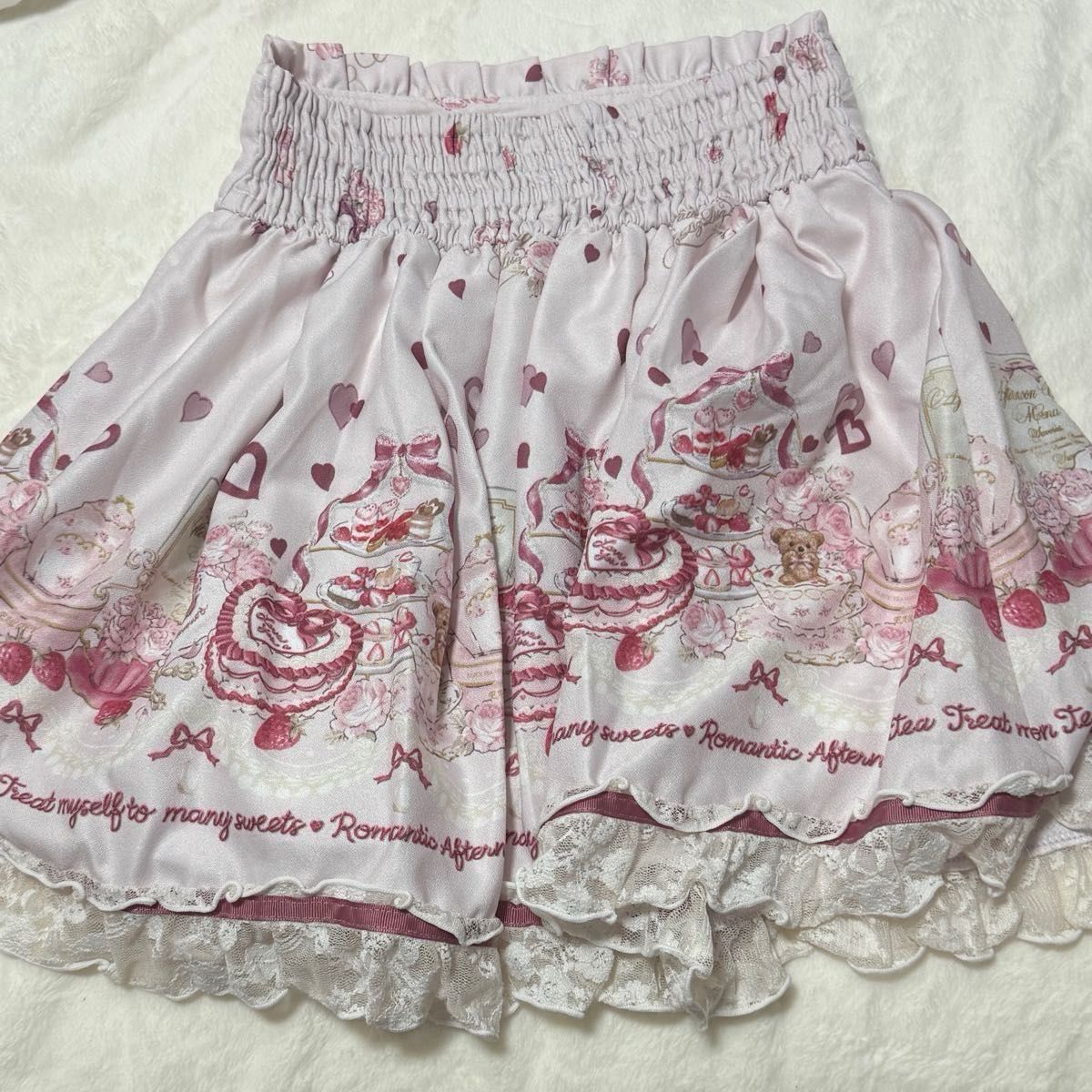 LIZLISA リズリサ Many Hearts Afternoontea柄 セットアップ LIZLISA リズリサ Many Hearts Afternoontea柄 セットアップ