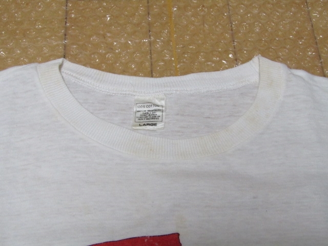 70s 80s a-ha Vintage Tee アーハ ヴィンテージ Tシャツ 白 ROCK ロックＴSIZE L オリジナル ビンテージ クリーニング済 ワンオーナー品_画像4