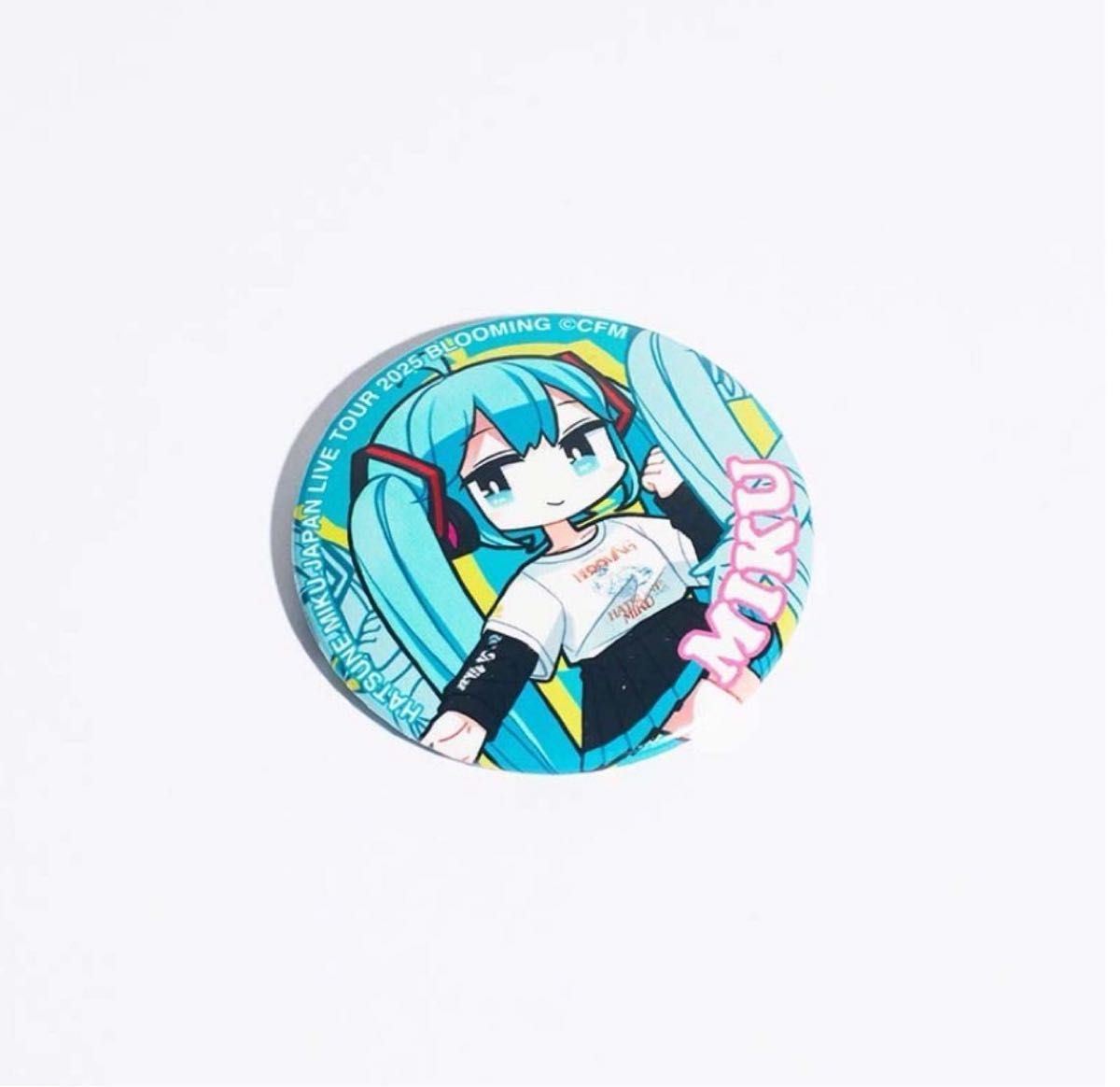 初音ミク JPツアー Thunderbolt Blooming 缶バッジ 初音ミク JAPAN LIVE TOUR 2025 BLOOMING ブルーミング 缶バッジ
