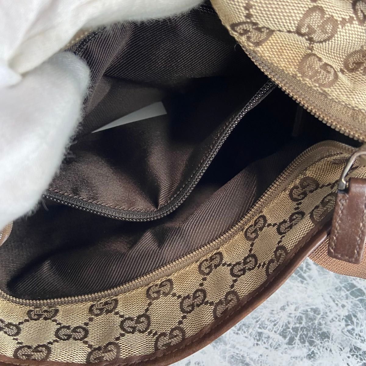 GUCCI グッチ ハンドバッグ トートバッグ キャンバス ブラウン GUCCI グッチ ハンドバッグ トートバッグ キャンバス ブラウン