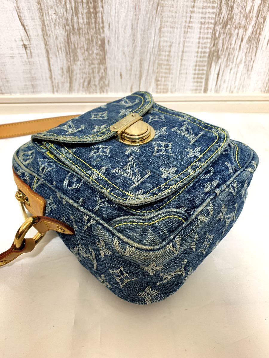 美品 LOUIS VUITTON ルイヴィトン カメラバッグ ショルダーバッグ モノグラム デニム M95348_画像3