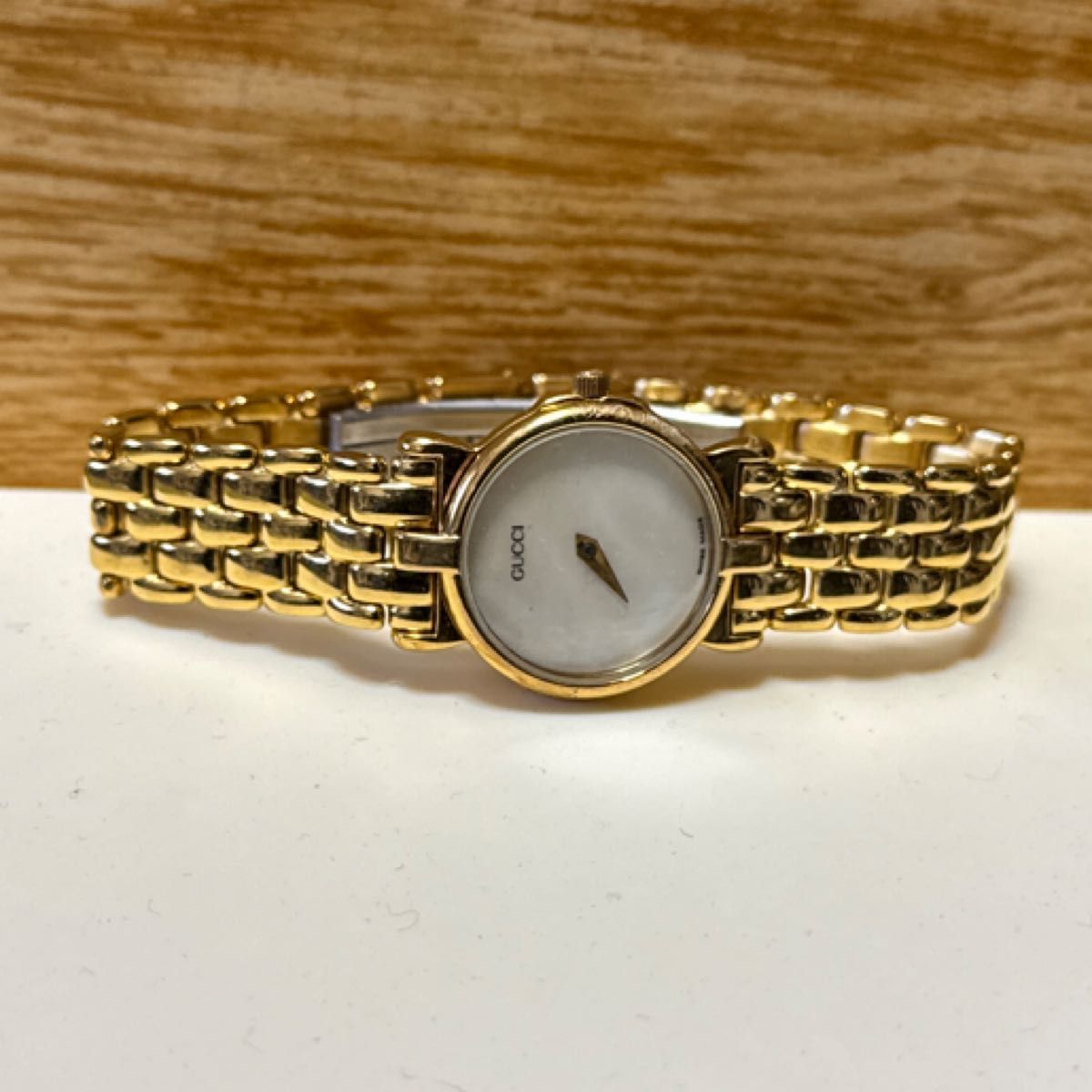 GUCCI 3400 L 女性腕時計 ゴールド レディース・不動・針欠品 GUCCI 3400 L 女性腕時計 ゴールド レディース・不動・針欠品