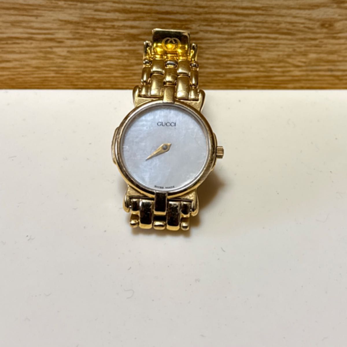 GUCCI 3400 L 女性腕時計 ゴールド レディース・不動・針欠品 GUCCI 3400 L 女性腕時計 ゴールド レディース・不動・針欠品