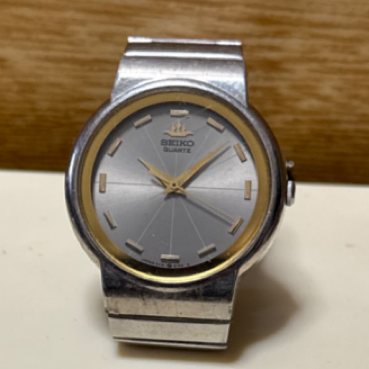SEIKO QUARTZ 腕時計 メンズ シルバー5Y91-6040・不動電池交換 SEIKO QUARTZ 腕時計 メンズ シルバー5Y91-6040・不動電池交換