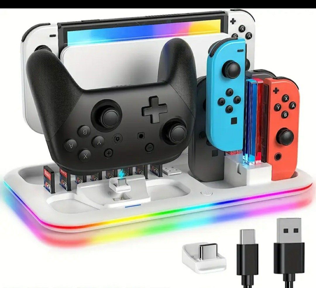 プレミアムRGB LED充電ドック Nintendo Switch/OLED用 - Pro プレミアムRGB LED充電ドック Nintendo Switch/OLED用 - Pro