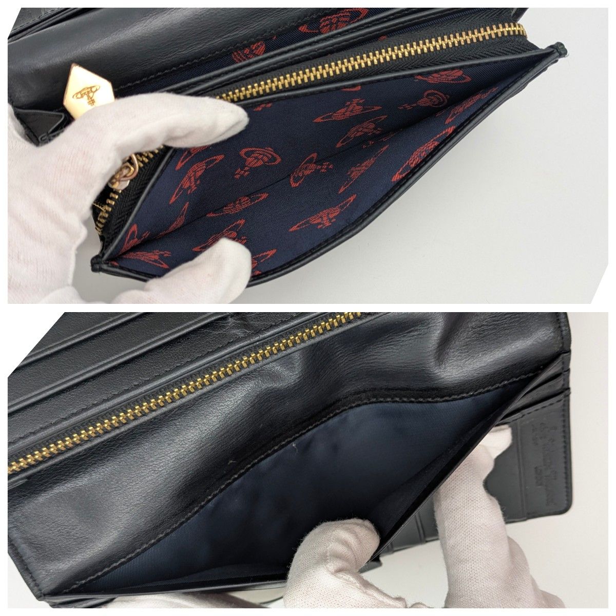 ヴィヴィアンウエストウッド 長財布 ブラック ゴールドオーブ ヴィヴィアンウエストウッド 長財布 ブラック ゴールドオーブ