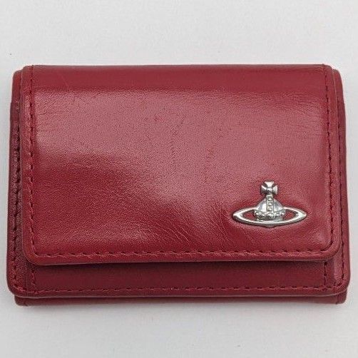 ヴィヴィアンウエストウッド 三つ折り財布 レッド 赤 ミニ財布 ヴィヴィアンウエストウッド 三つ折り財布 レッド 赤 ミニ財布