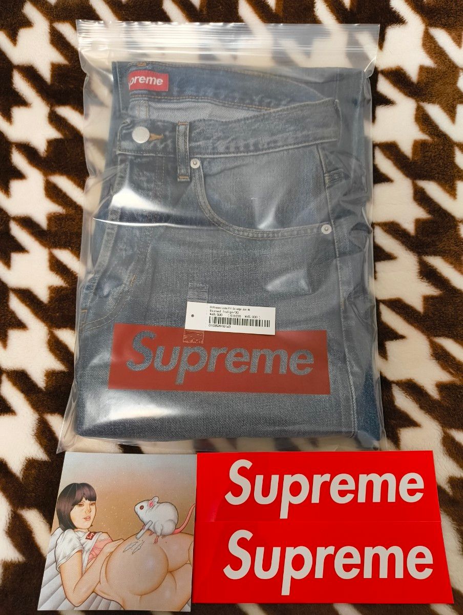 Supreme Distressed Loose Fit Selvedge Jean Supreme Distressed Loose Fit Selvedge Jean