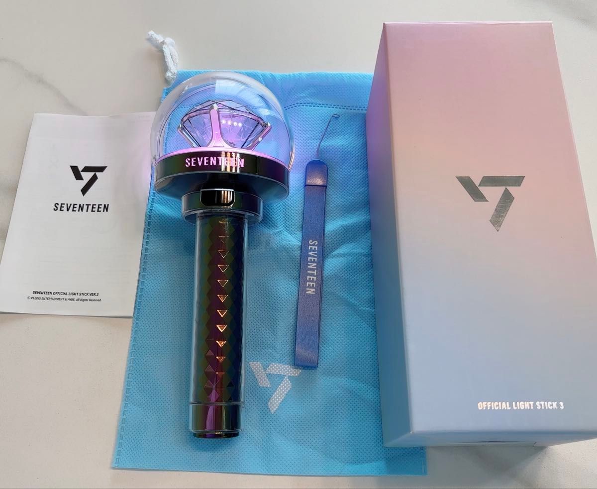 seventeen official light stick ver 3 carat棒 公式 ペンライト seventeen official light stick ver 3 carat棒 公式 ペンライト