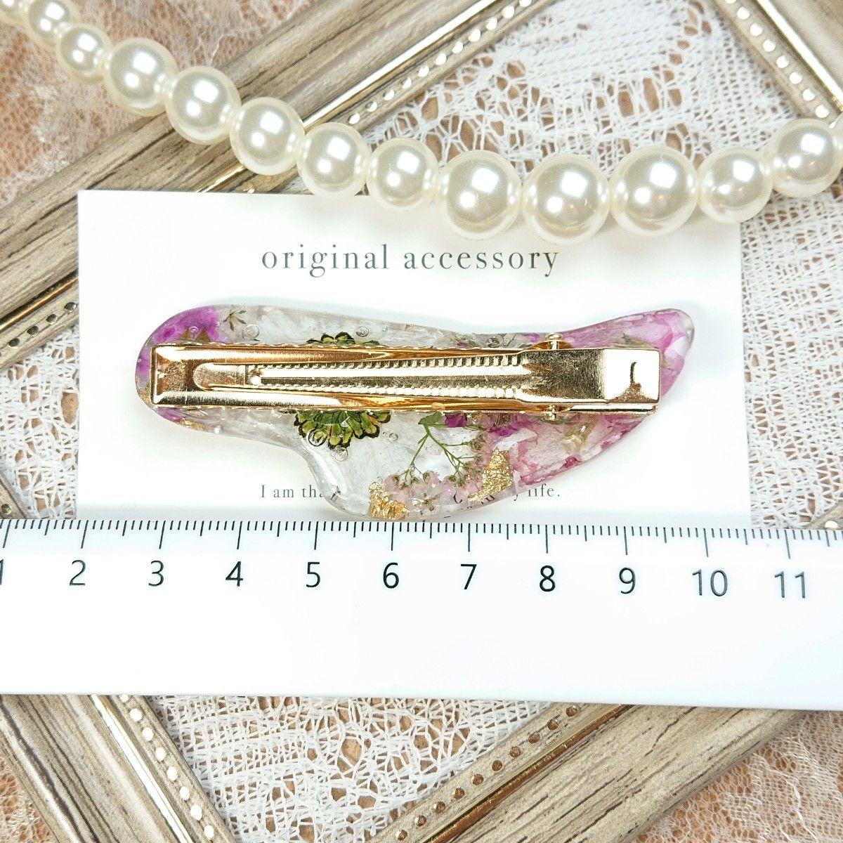 1557 ハンドメイド押し花のヘアクリップ|Yahoo!フリマ(旧 1557 ハンドメイド押し花のヘアクリップ|Yahoo!フリマ(旧