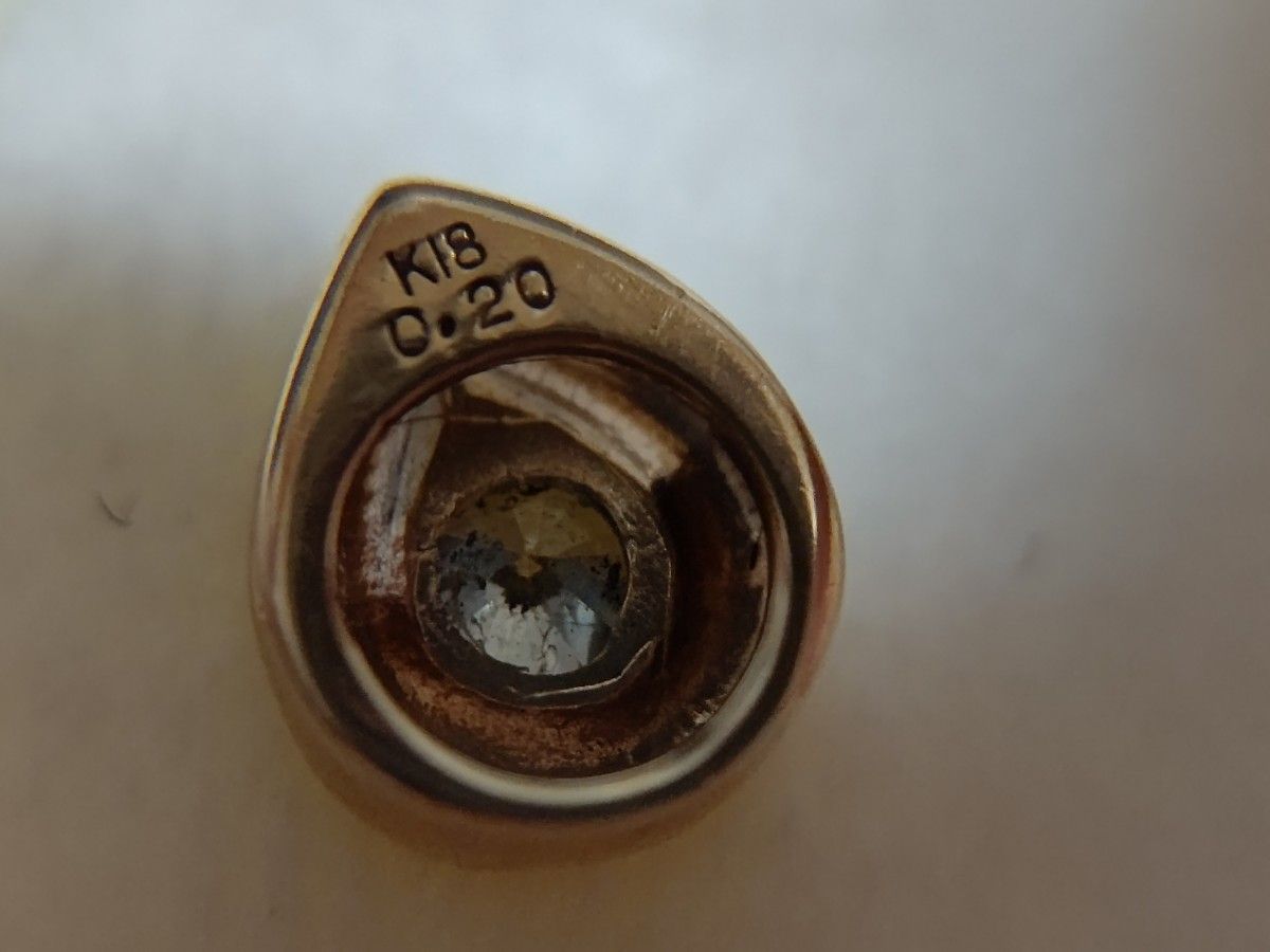 K18 ネックレストップ ペンダントトップ ダイヤモンド0 2 約1 5g K18 ネックレストップ ペンダントトップ ダイヤモンド0 2 約1 5g