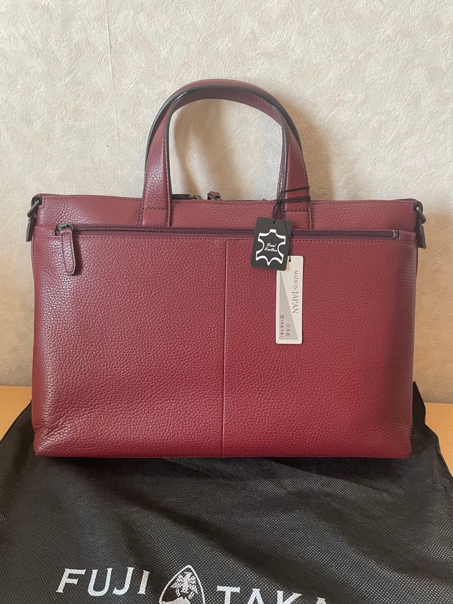 フジタカ 定価47300円 新品 2WAY レザー ビジネスバッグ 牛革 A4 フジタカ 定価47300円 新品 2WAY レザー ビジネスバッグ 牛革 A4