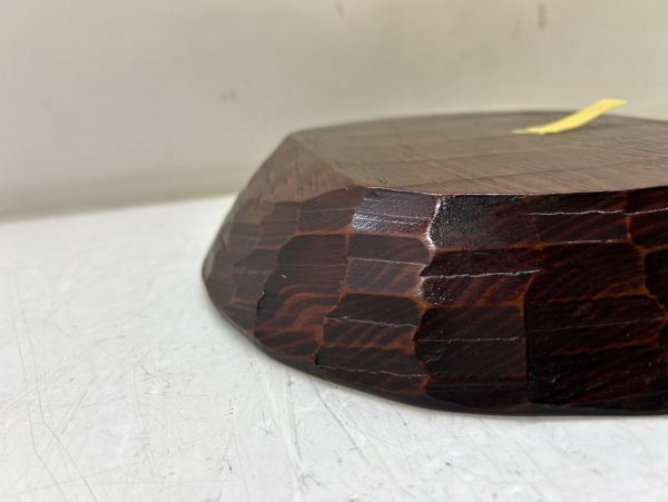 sa☆/ 木製漆器 刳貫 鑿目 柘榴 盛鉢 盛皿 菓子鉢 旧家蔵出 sa☆/ 木製漆器 刳貫 鑿目 柘榴 盛鉢 盛皿 菓子鉢 旧家蔵出
