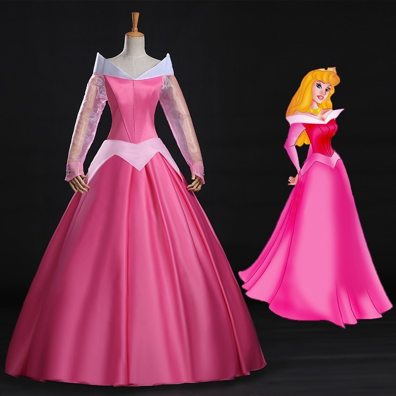 cos6760Sleeping Beauty 眠れる森の美女 オーロラ姫 ドレス ワンピース コスプレ衣装 別途ケープ追加可