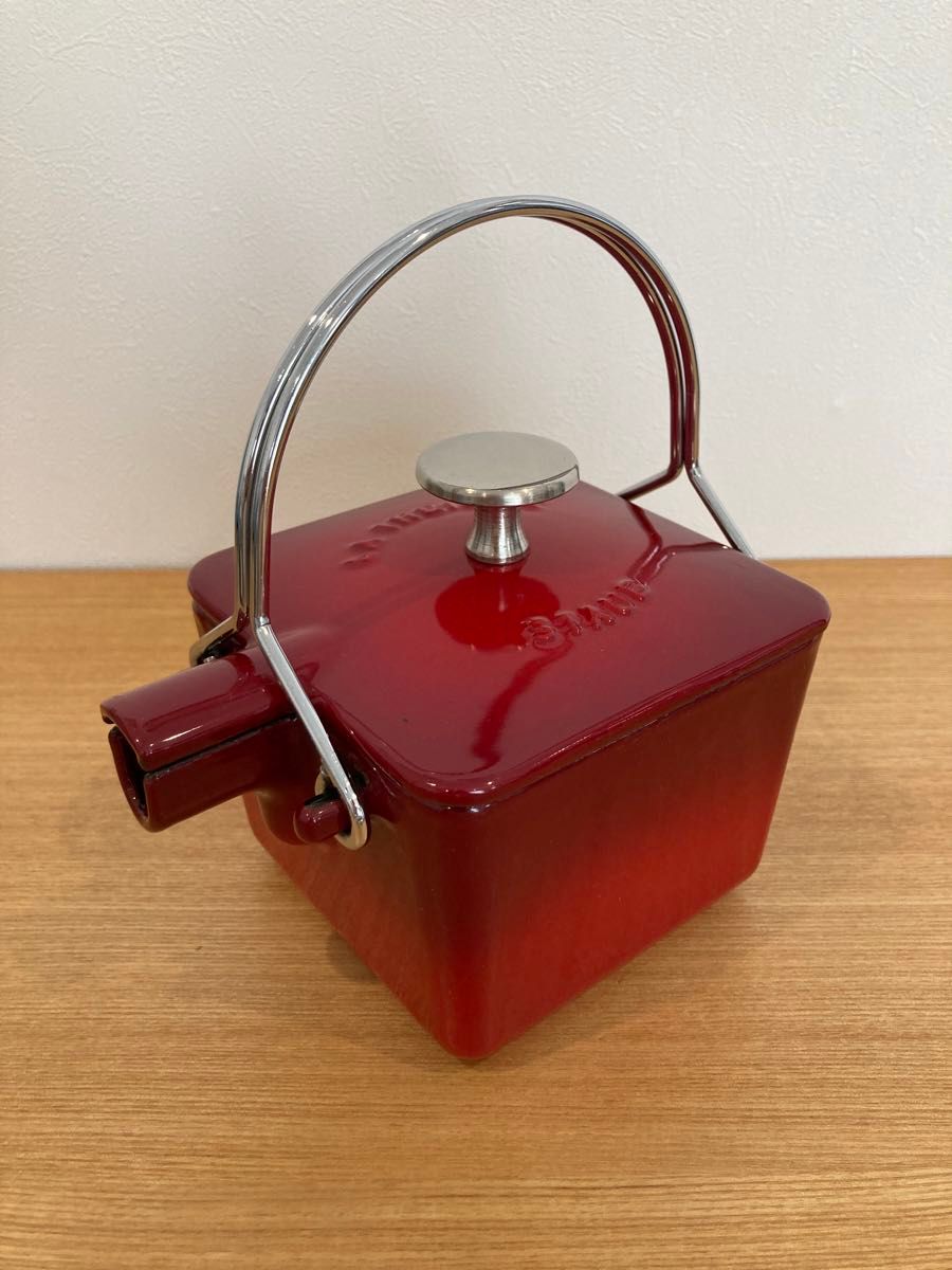 staub スクエアティーポット ピメント teapot ケトル やかん staub スクエアティーポット ピメント teapot ケトル やかん