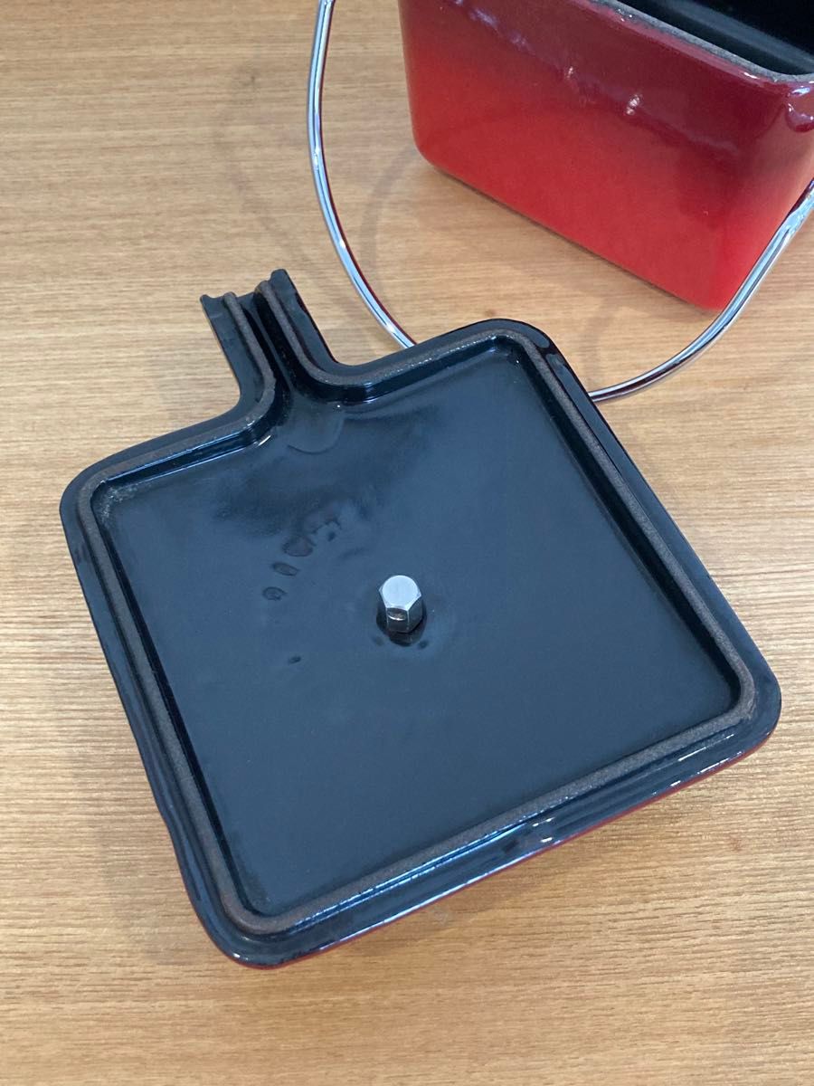 staub スクエアティーポット ピメント teapot ケトル やかん staub スクエアティーポット ピメント teapot ケトル やかん