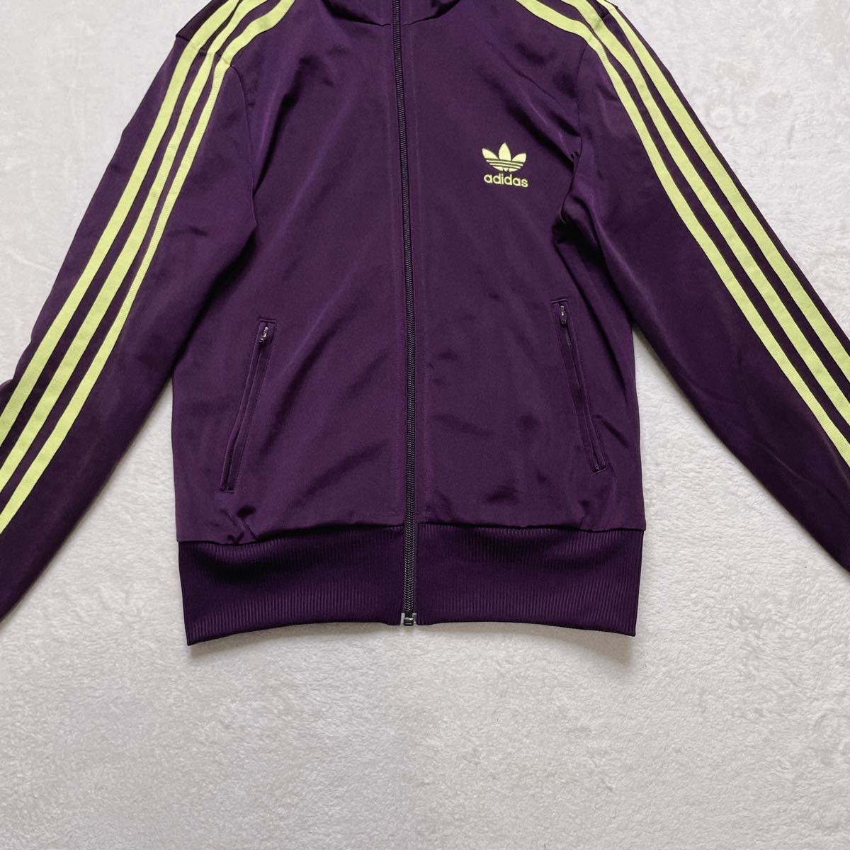 希少カラー】adidas トラックジャケット パープル 背面ロゴ 希少カラー】adidas トラックジャケット パープル 背面ロゴ